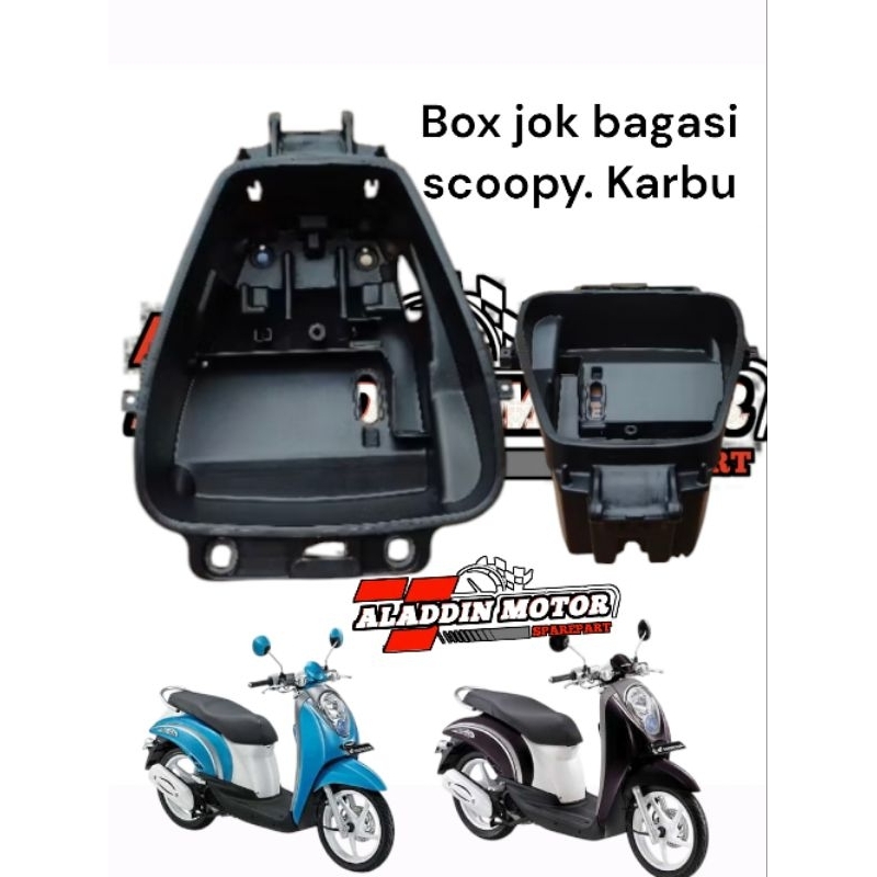 Box jok bagasi scoopy karbu lama