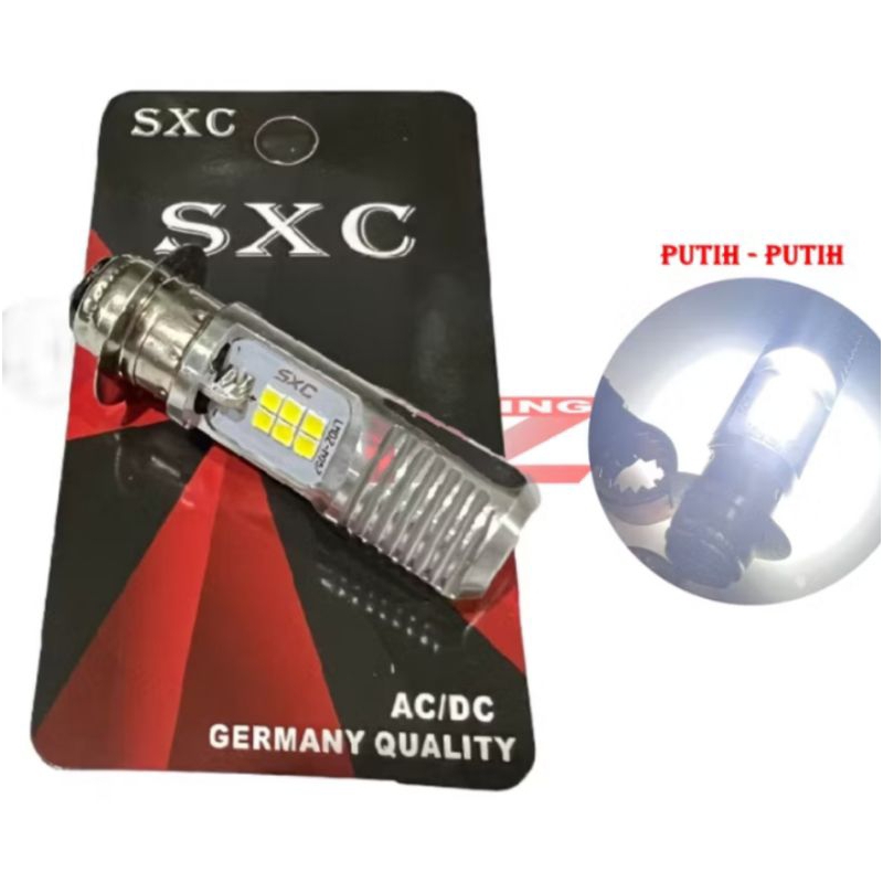 lampu LED h6 12 mata 2 sisi ntuk motor bebek soket h6