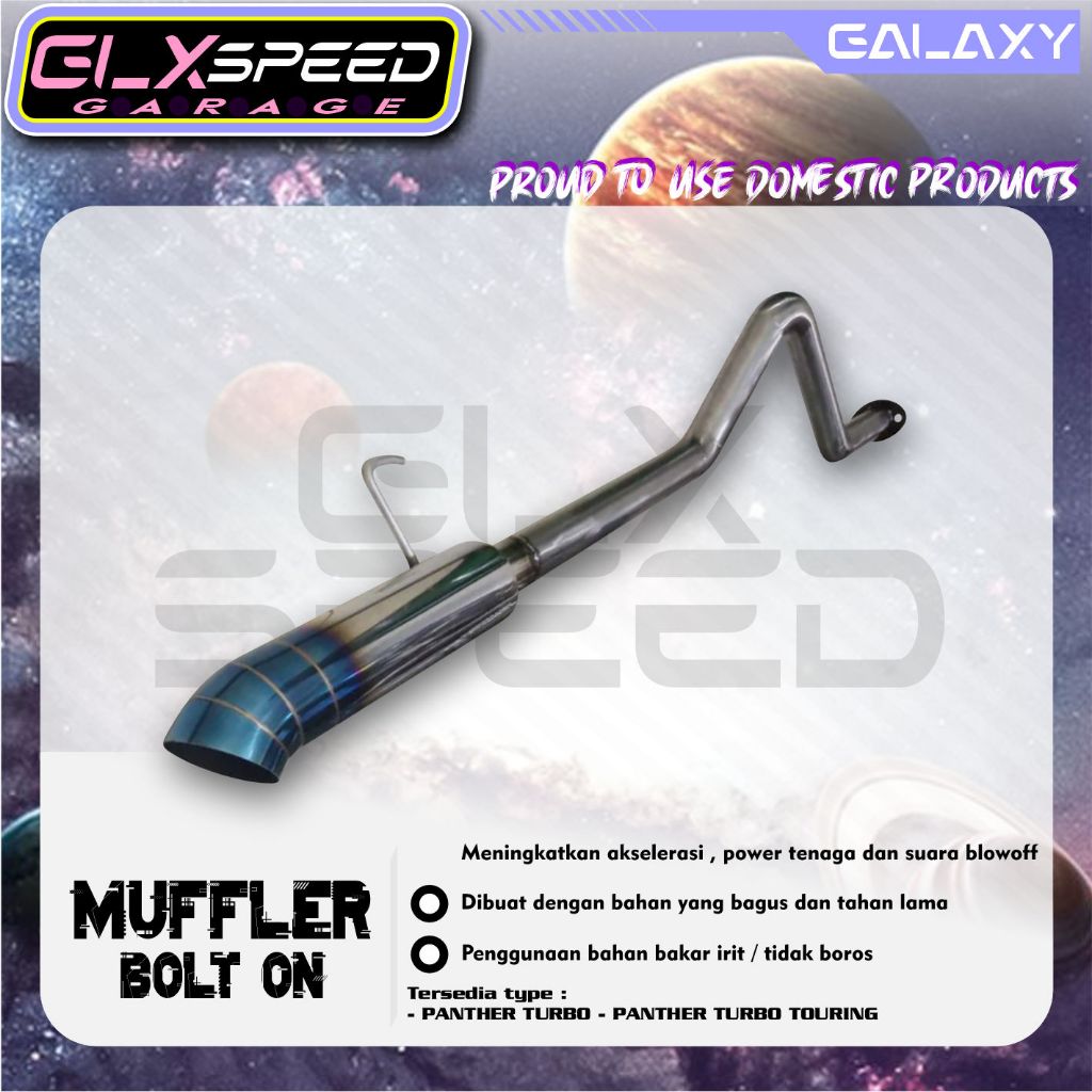 KNALPOT BOLT ON PANTHER TURBO / PANTHER TURBO TOURING