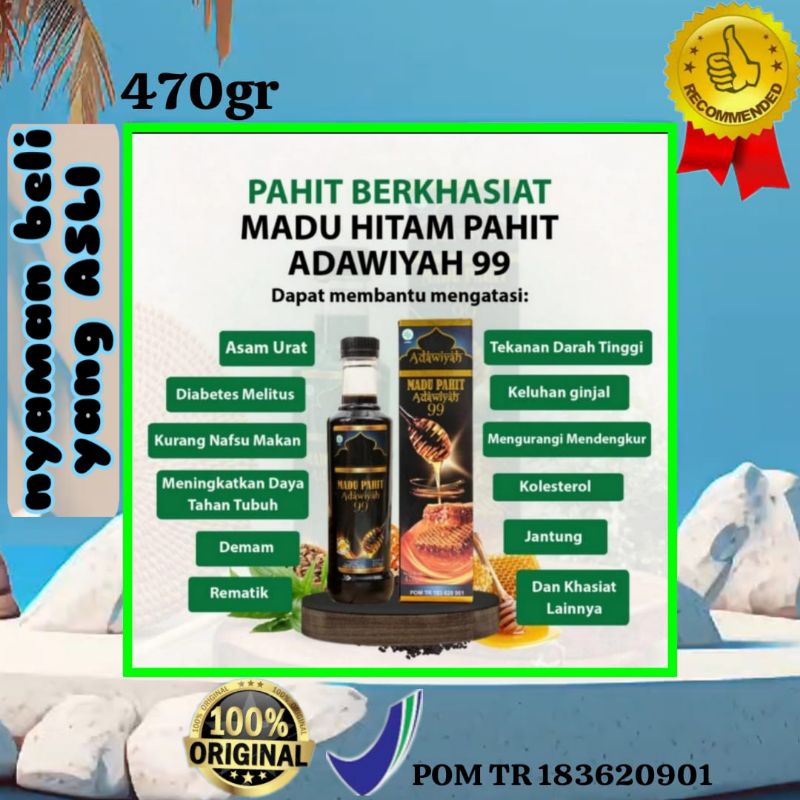 

madu pahit adawiyah 99 original | madu hitam pahit | madu pahit