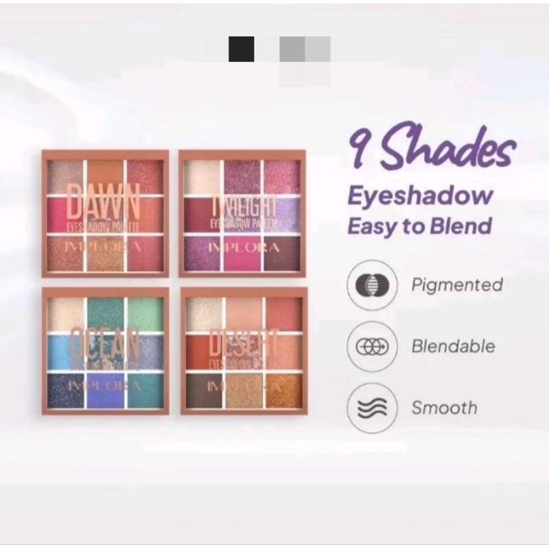 Implora eye shadow palette