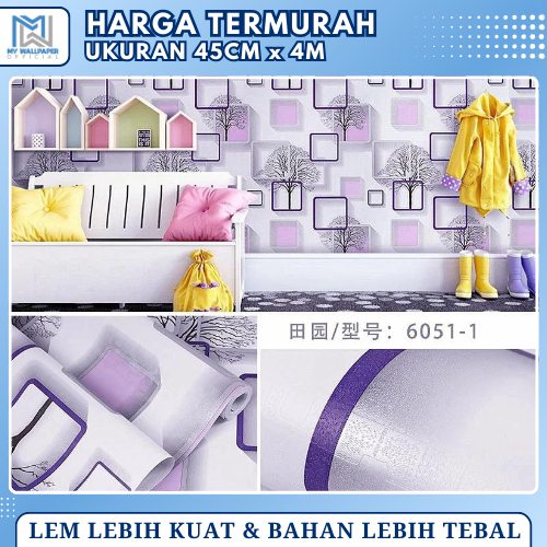 Wallpaper Sticker Dinding Motif Bunga Pink Dekorasi Ruang Tamu Walpaper Bunga Stiker Dinding Bunga W