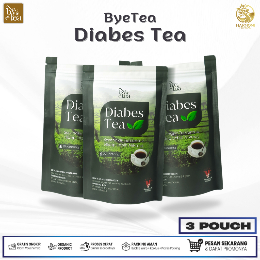 

Teh Diabes By Tea isi 20 Kantung - Penurun Gula Darah Diabetes Herbal Alami