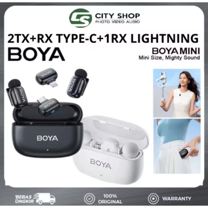 MIC BOYA MINI WIRELESS MICROPHONE CLIP ON FOR CAMERA