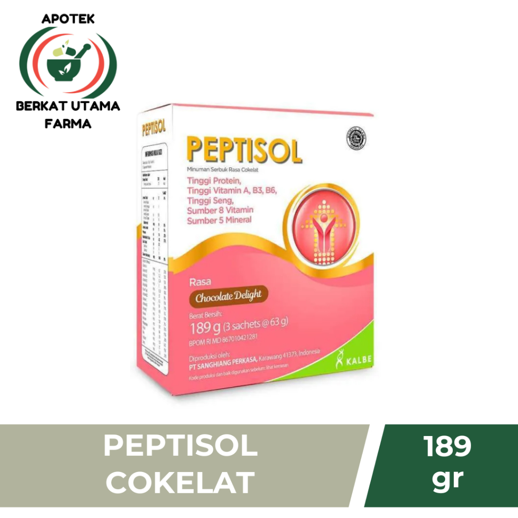 

SUSU PEPTISOL RASA COKELAT - 189 gram