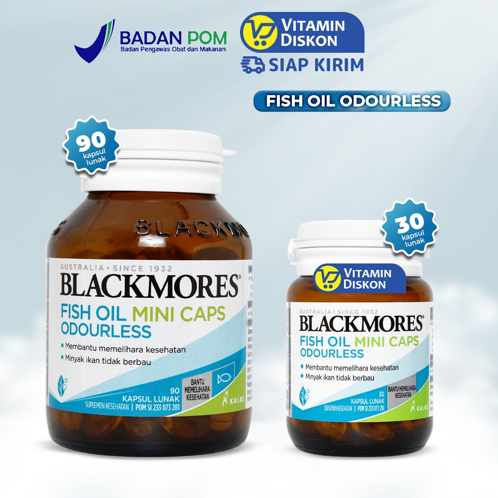 BLACKMORES FISH OIL MINI CAPS ODOURLESS | MINYAK IKAN MEMELIHARA KESEHATAN JANTUNG & KOLESTEROL