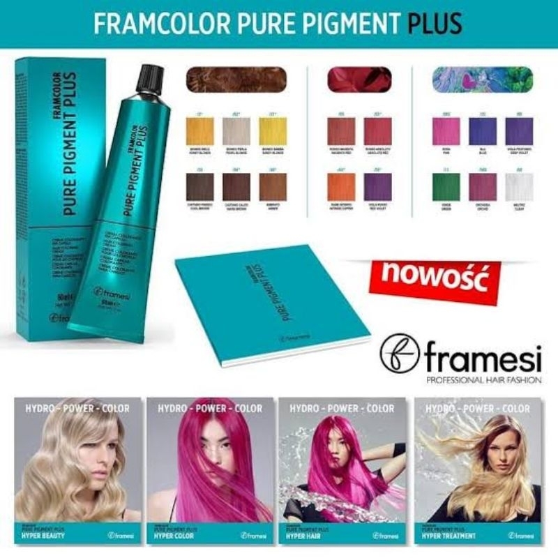 Framesi Framcolor Pure Pigment Plus / Hair Color Pewarna Rambut coloring vegan cat rambut vegan fram