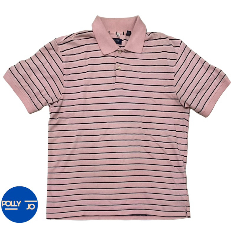 ARROW (ORI) - Kaos Polo Motif Garis Warna Pink (Preloved)