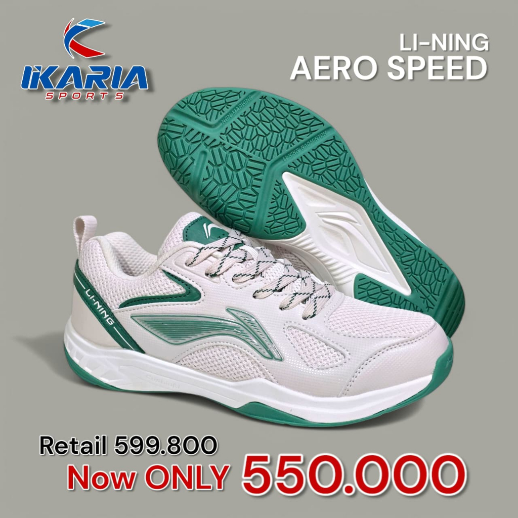 SEPATU BADMINTON LINING AERO SPEED 100% ORIGINAL
