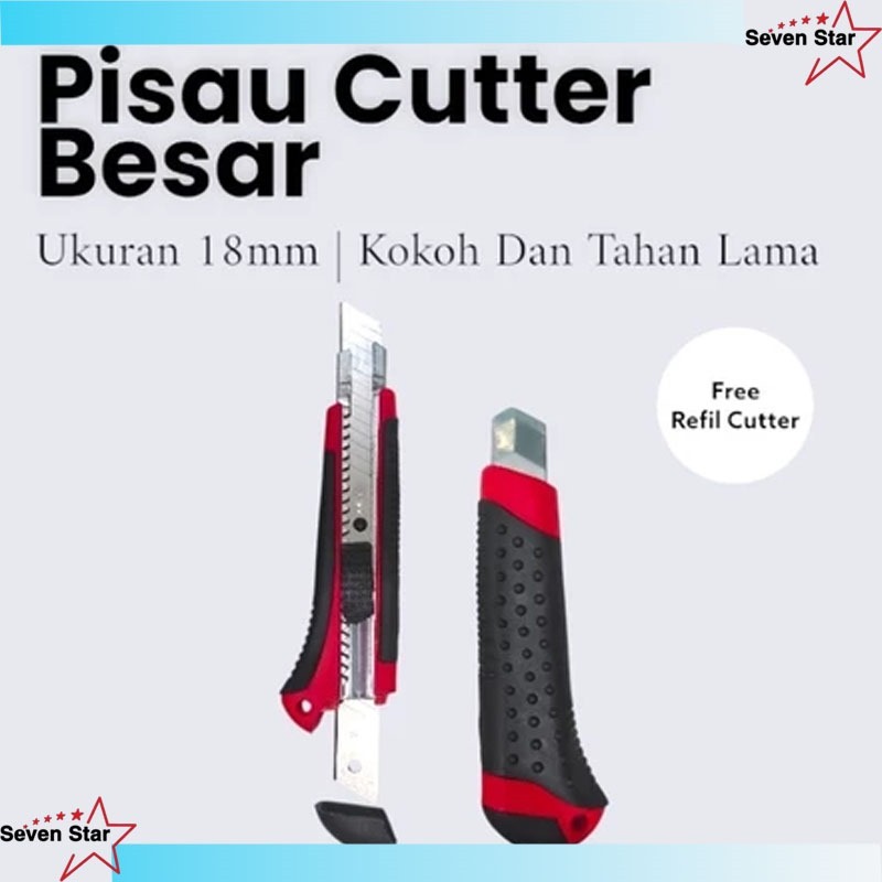 

Cutter Besar/Pisau Cutter / Pisau Cutter 18cm Stainless HPP