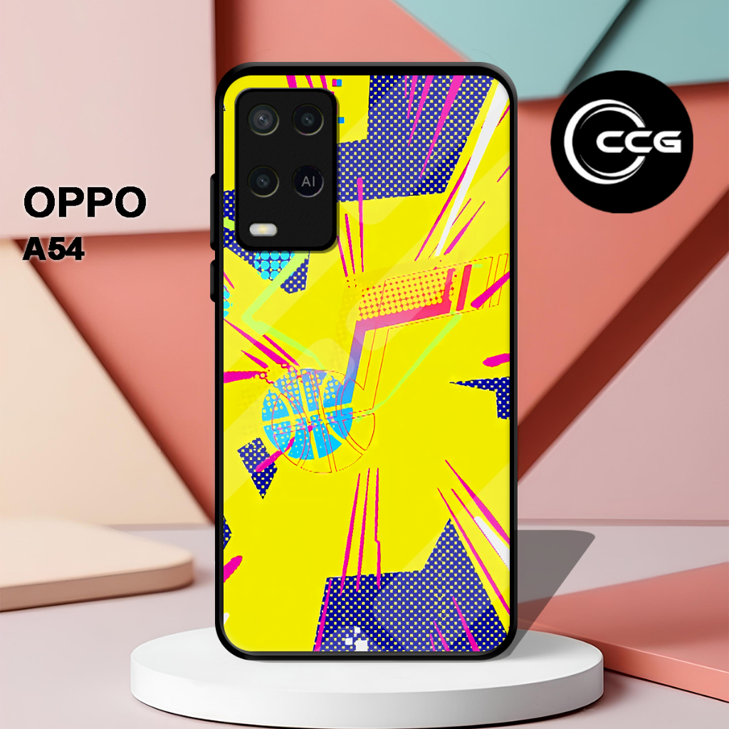 ( LV 15 ) Casing Case Sofcase Glossy Untuk hp Oppo A54 l Motif Anime l Abstrak l Cute l Lucu l Kesin