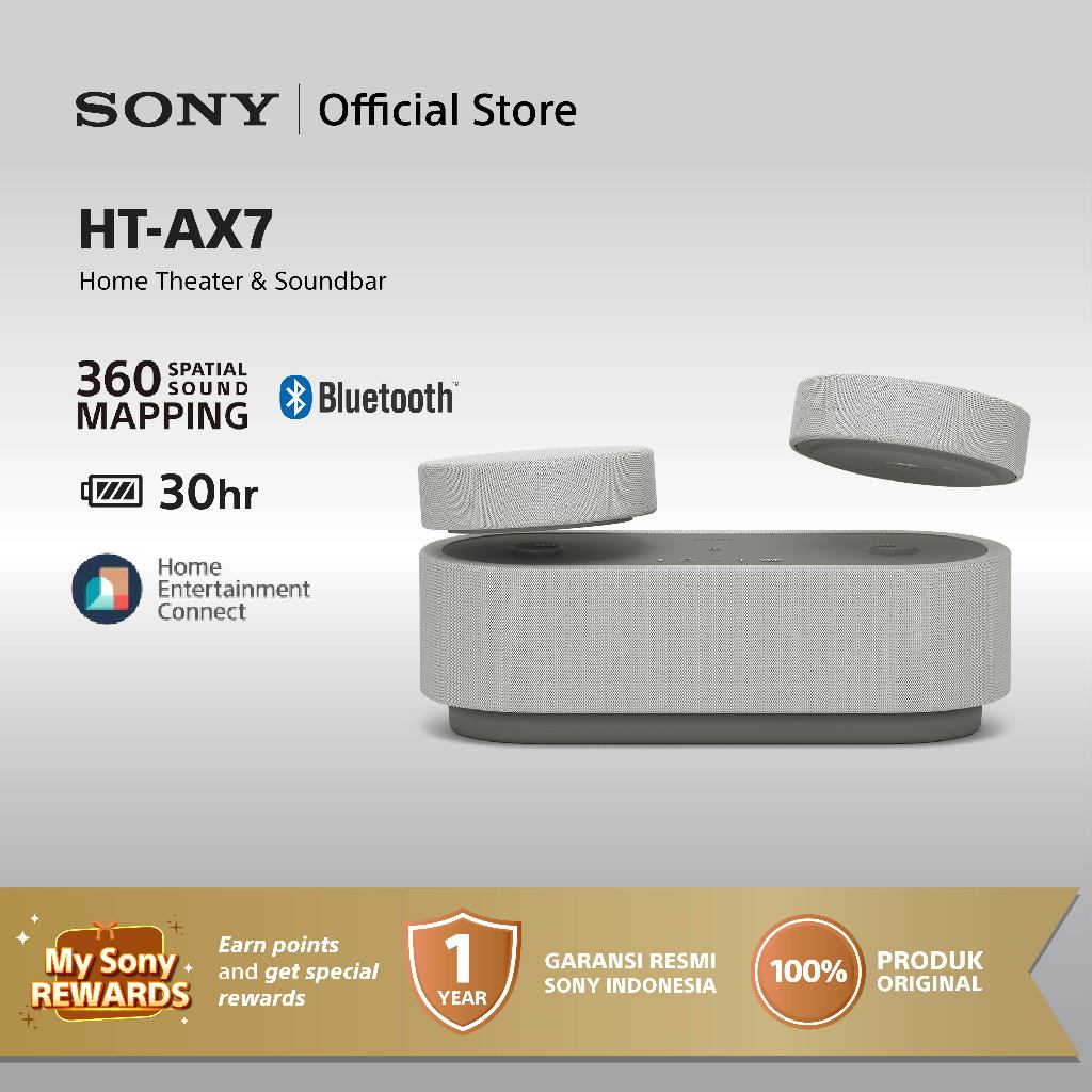 SONY HT-AX7 Home Theater Hometheater Home Theater Portable 360 Spatial Sound Mapping