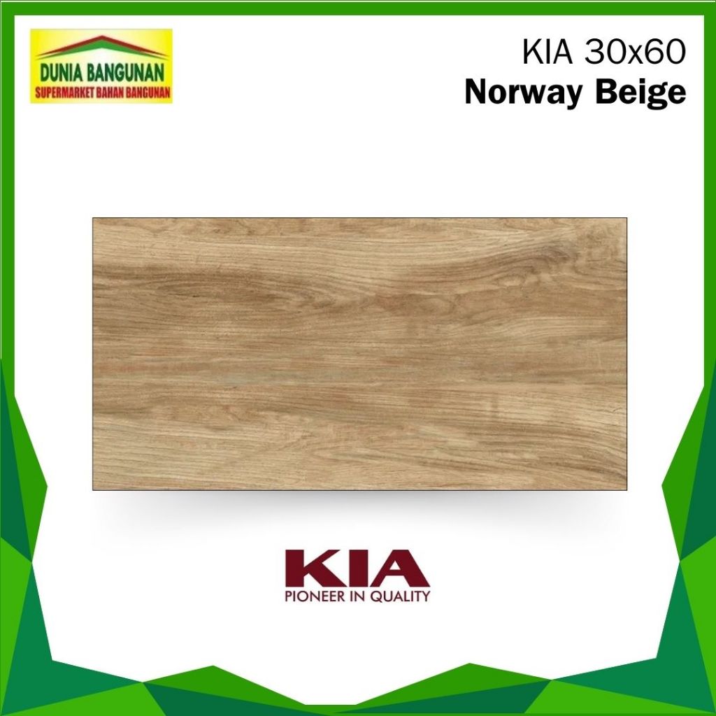Keramik 30x60 KIA Norway Beige Kw1 Keramik Cutting / Keramik Tangga Motif Kayu / Keramik Lantai / Ke