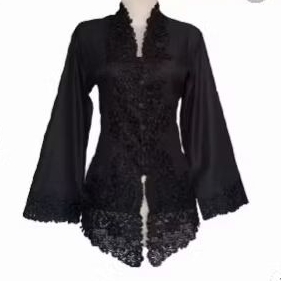 kebaya hitam encim bordir
