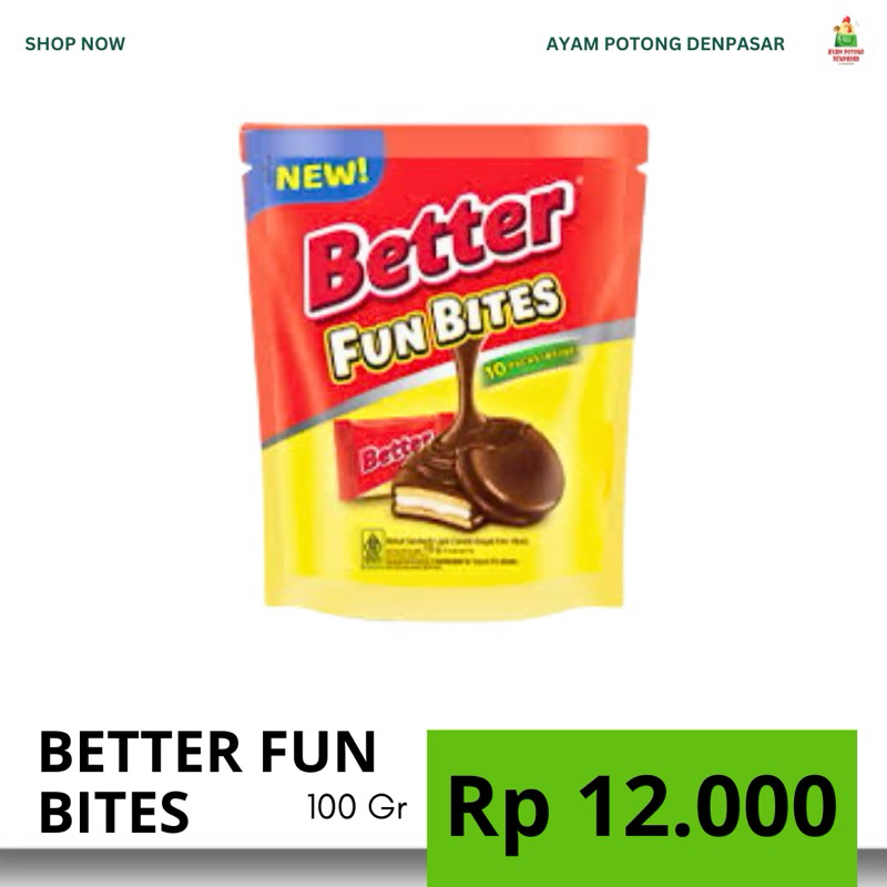 

BETTER Fun Bites // BETTER ECER//ROMA SARI GANDUM 5PCS