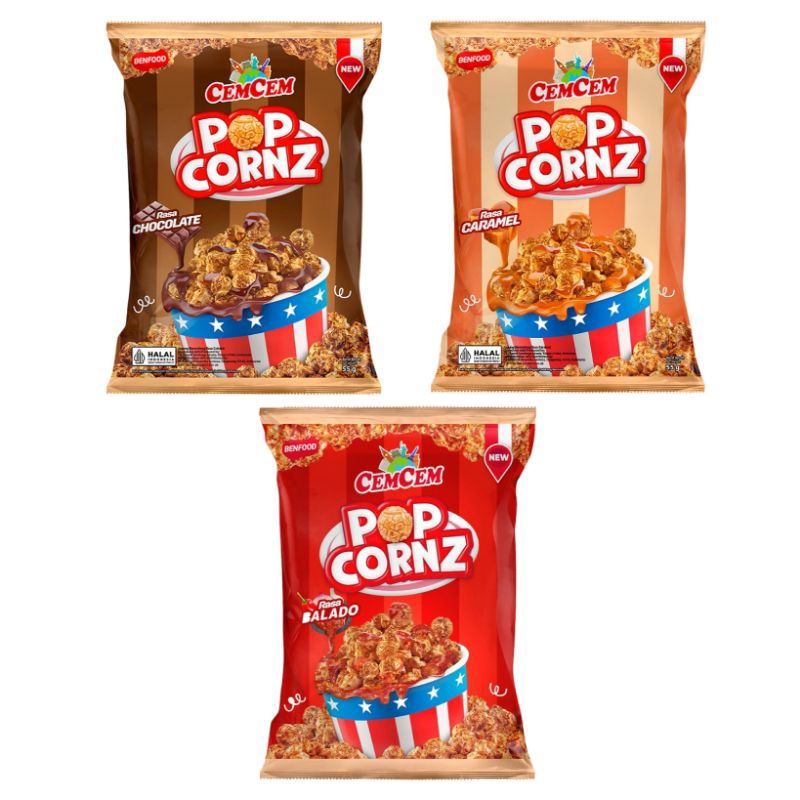 

CEM-CEM American Popcorn chocolate cokelat caramel cem balado cem cemcem