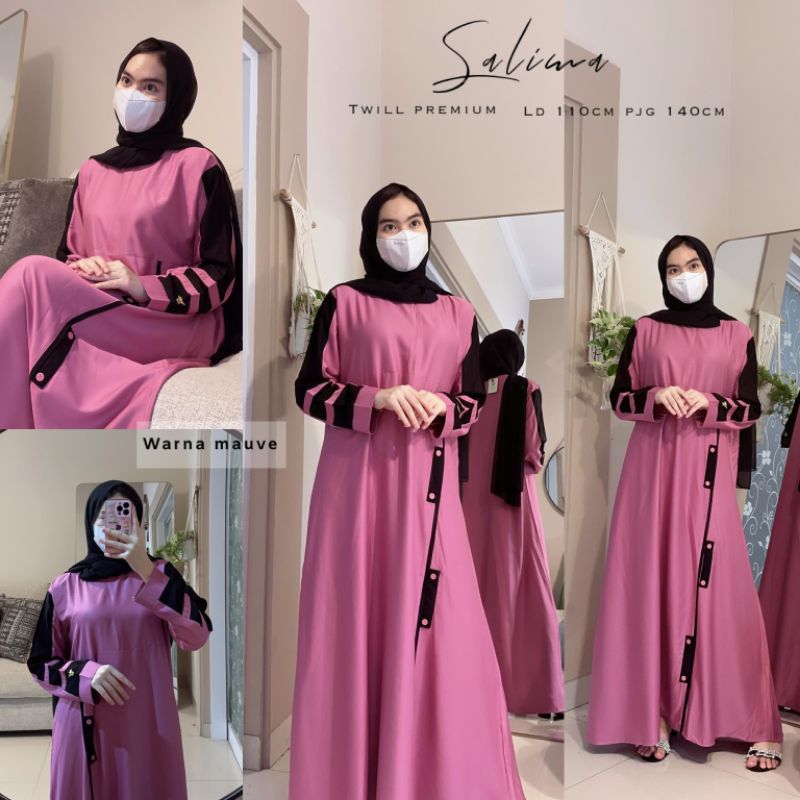 aisyahproduk | Daster Arab Fairuz SALIMA - Kaftan twill premium- Dress twill premium
