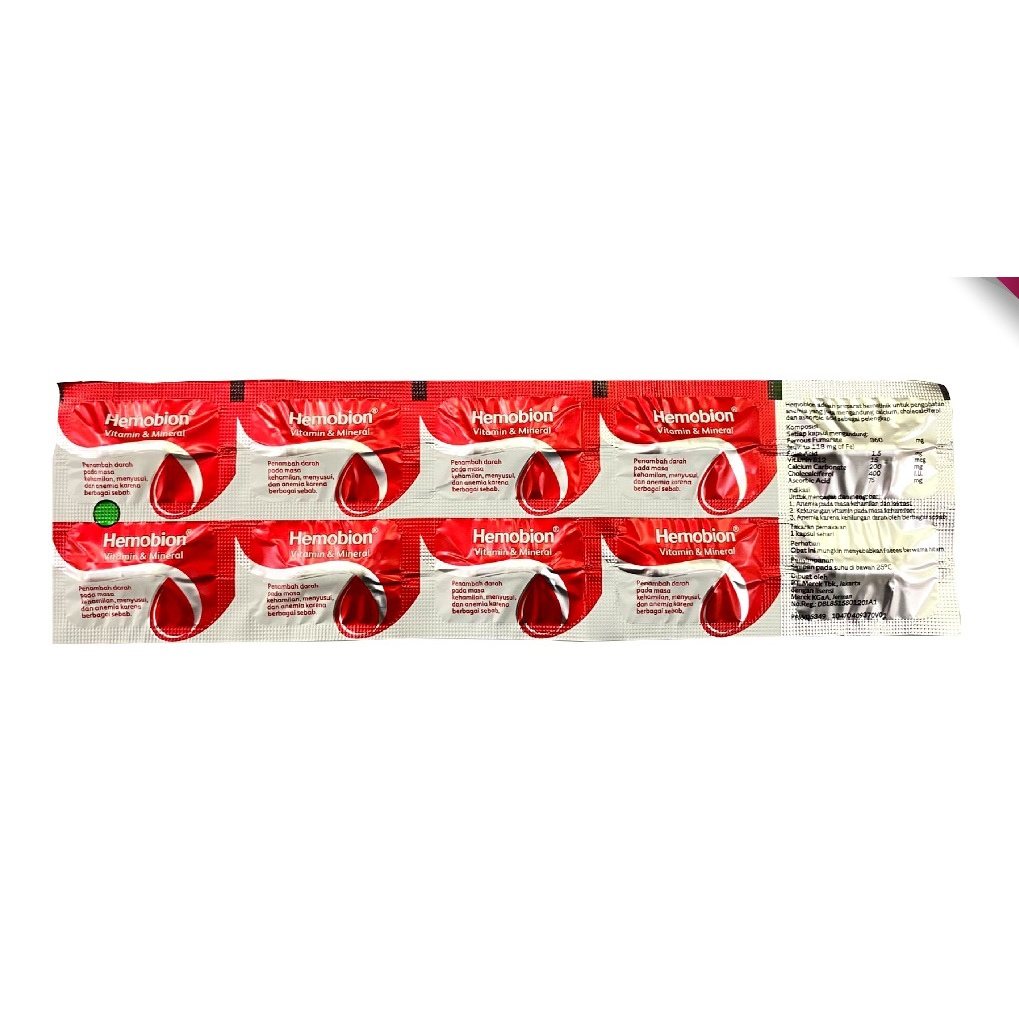 Hemobion Kapsul (per Strip) | HEMOBION CAP 100S