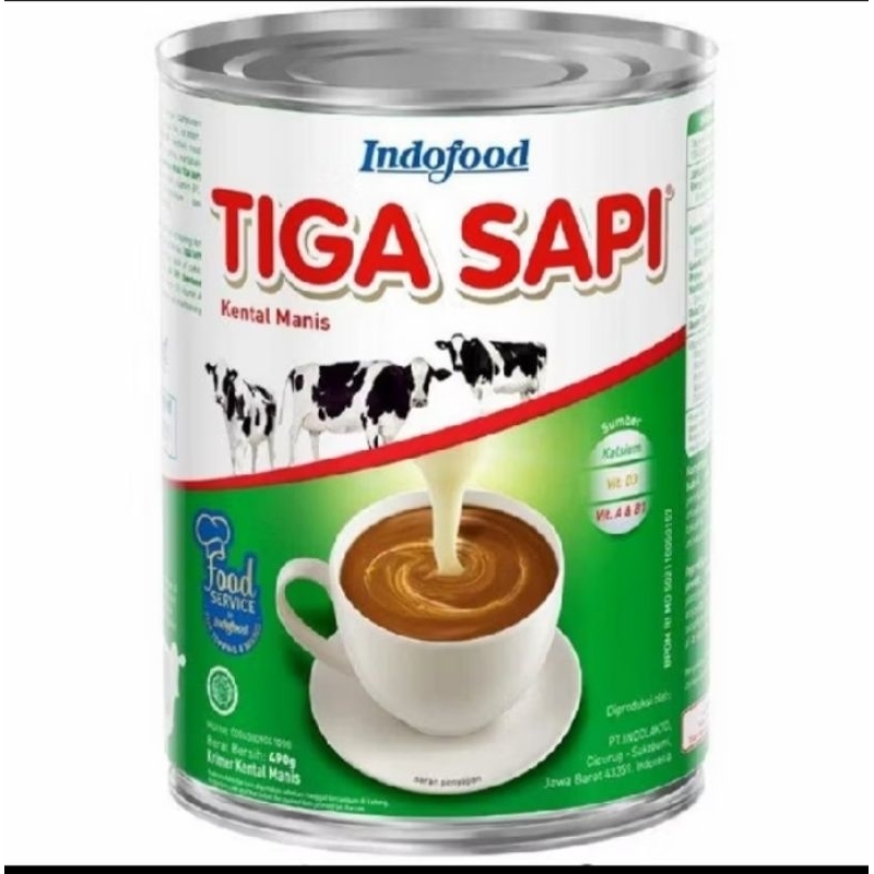 

Susu krimer tiga sapi kaleng 490 gr