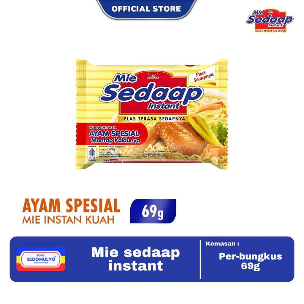 

Sedaap Mie Instan Ayam Spesial 69 gr