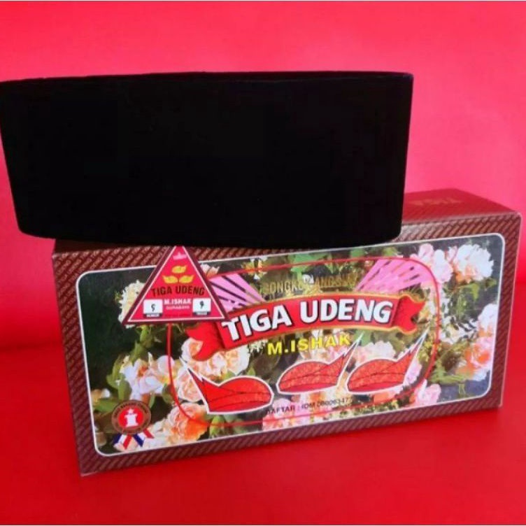 KODE Y69S Peci Songkok Hitam Tiga Udeng AA 3 Udeng Songkok Original