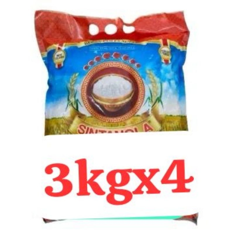 

beras sintanola dan lainnya 3kg x 4