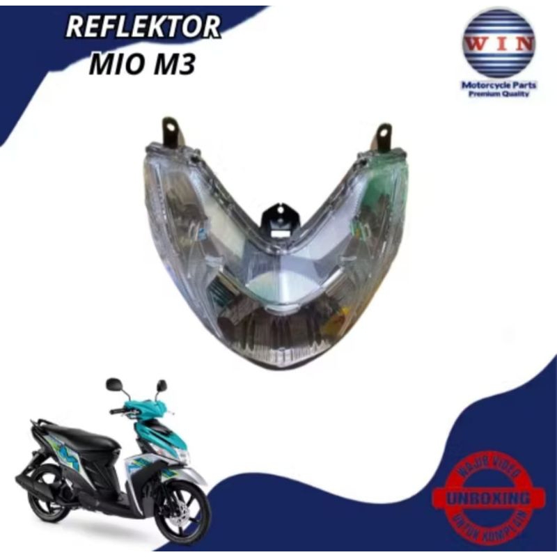 REFLEKTOR LAMPU DEPAN MIO M3 MERK WIN