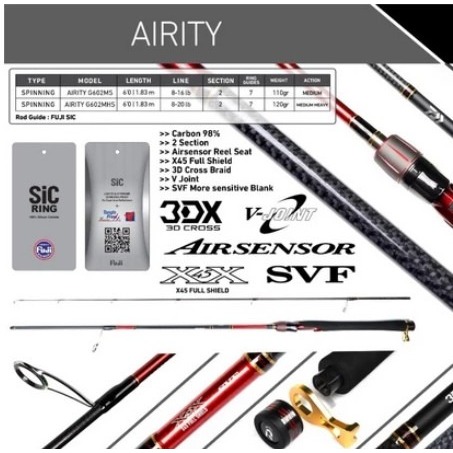 JORAN GALATAMA DAIWA AIRITY 602MS - ORIGINAL