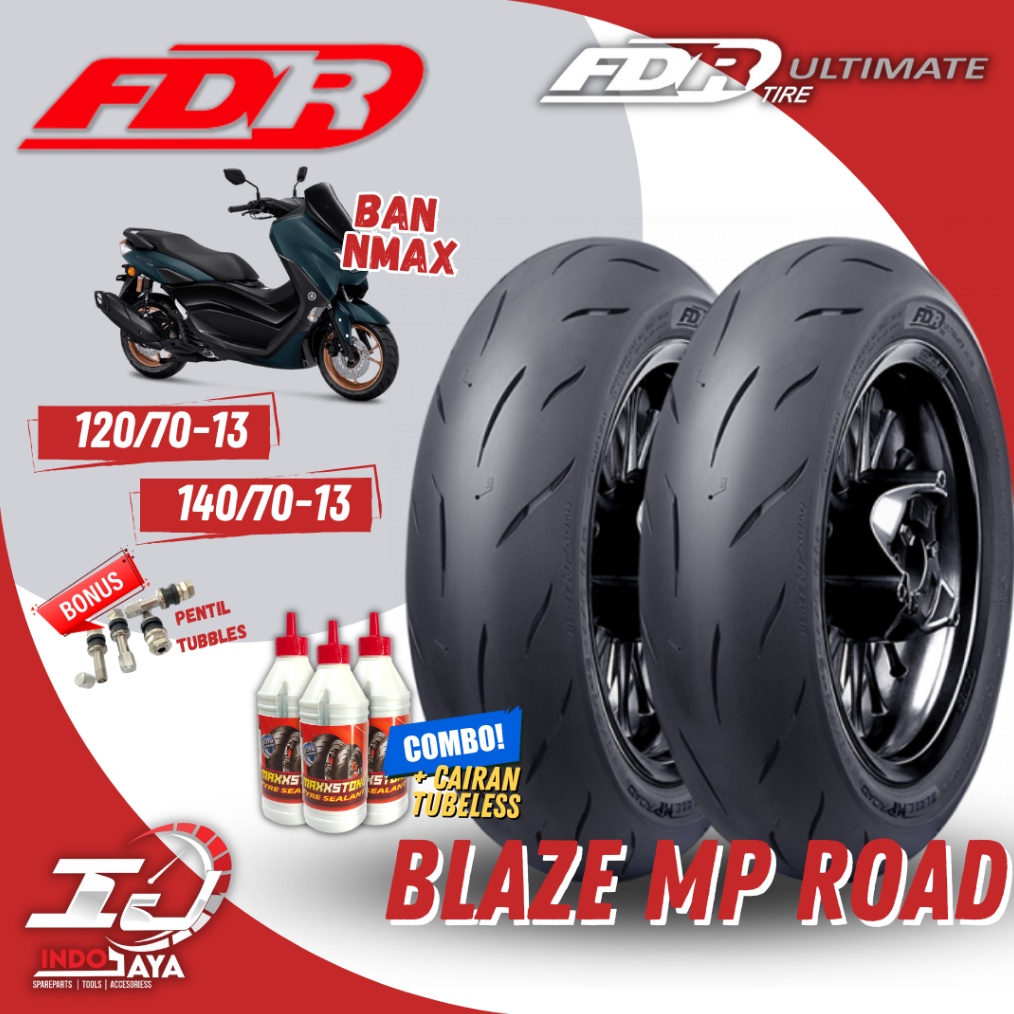 KODE F38K HARGA SEPAKET BAN LUAR TUBELESS FDR BLAZE MP ROAD 12713  14713 BAN FDR ULTIMATE  BAN BLAZE