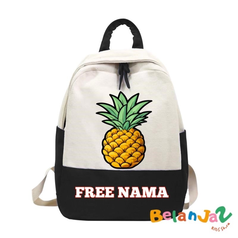 TAS ANAK RANSEL ANAK NANAS TAS UNISEX FREE NAMA