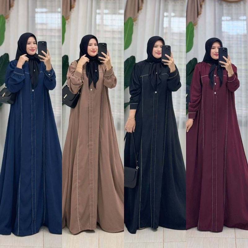 ABAYA BENANG TIMBUL BUSUI FRIENDLY GAMIS ORI WANITA PREMIUM GAMIS EDISI LEBARAN KUALITAS TERBAIK BRA