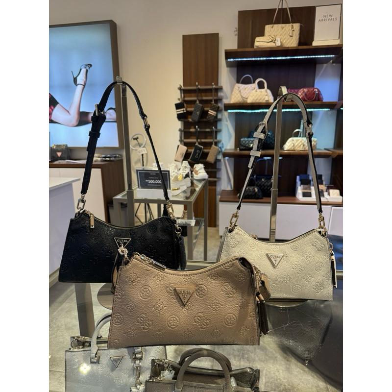 TAS GUESS ORI TOP ZIP SHOULDER BAG