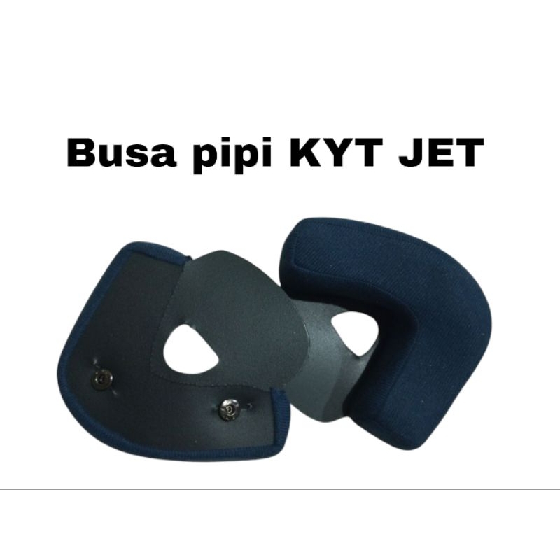 Busa pipi KYT JET 2 kancing besi busa pipi helm KYT JET