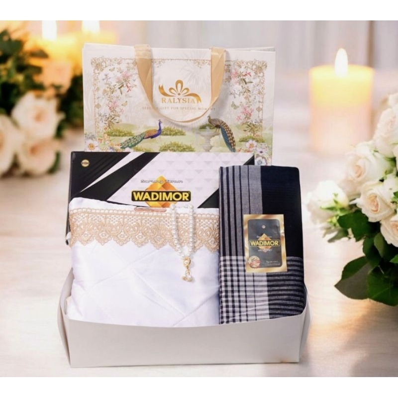 HOT SALE Hampers Set Mukena Hampers Mukena Set Seserahan Pernikahan Alat Sholat Mukena Sajadah