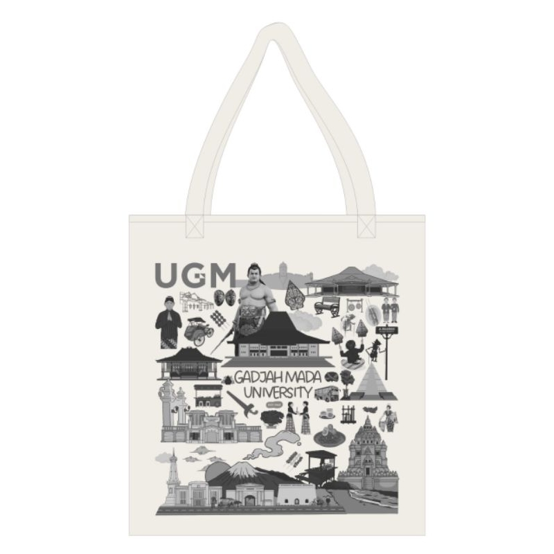 Tote bag Merchandise UGM - Kartun Gajah Mada