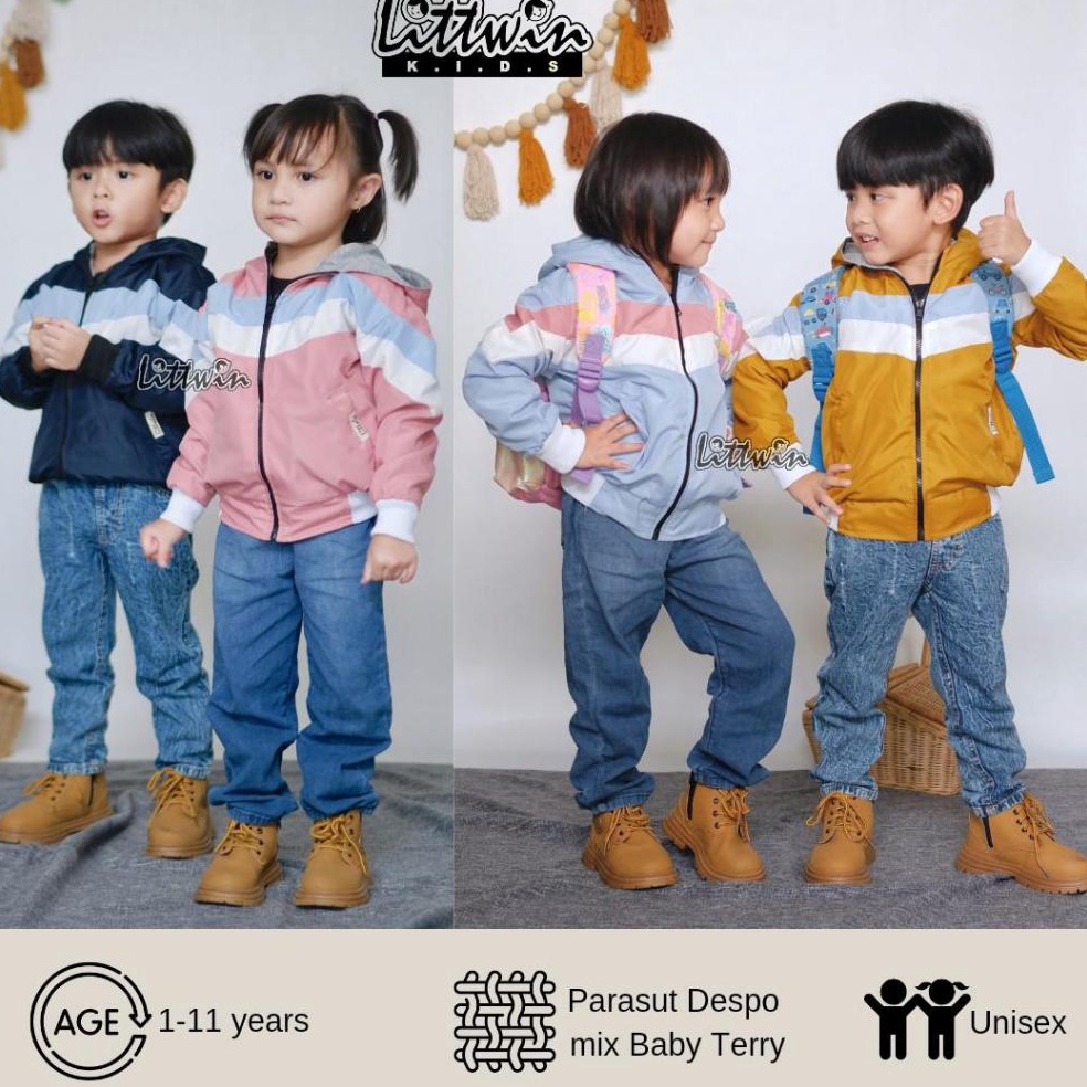 KODE H49S 116tahun Jaket Bomber Kombinasi Couple Ibu dan Anak  Jaket Bomber Lumino 3 Tone Anak  Jake