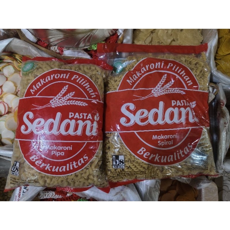 

Makaroni Pipa & Spiral Merk Sedani 1 Kg