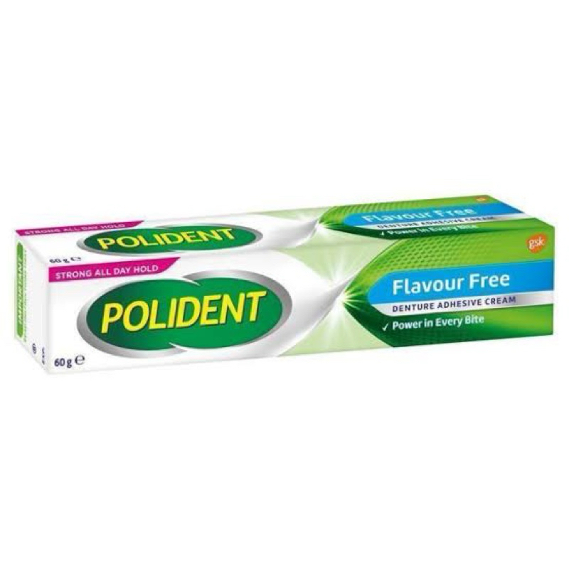 POLIDENT FLAVOUR FREE 60gr READY‼️ORIGINAL 100% LEM PEREKAT GIGI PALSU