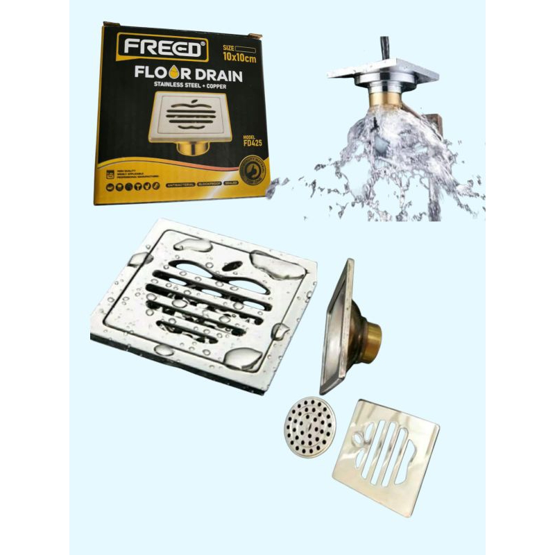 Floor Drain FREED / Floor Drain Apple Stainless / Saringan Got Anti Bau / Saringan Kamar Mandi