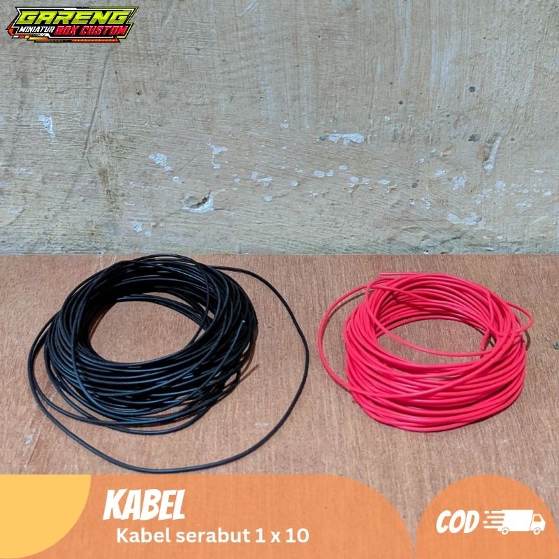 Kabel serabut 1 x 10 kabel serabut kecil kabel mini kabel serabut