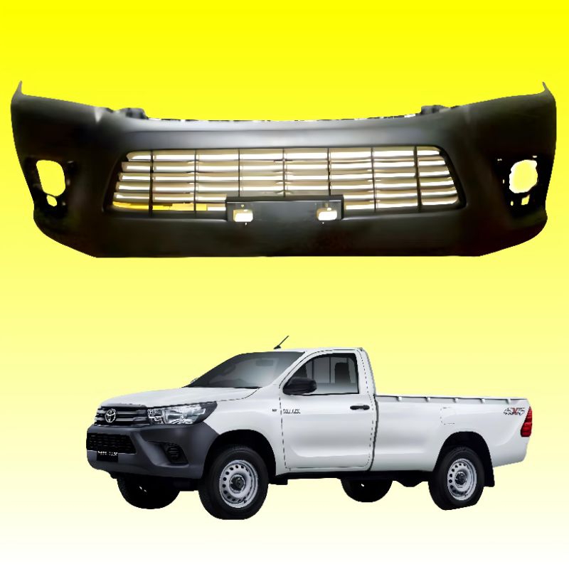 SINGLE CABIN BUMPER BEMPER DEPAN TOYOTA HILUX REVO 2015 2016 2017 2018 2019 2020 2021 2022 2023 2024