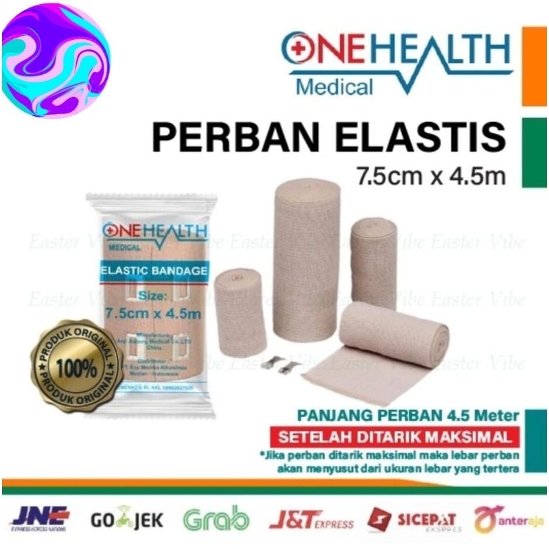 Elastis Bandage Verban Elastis Perban Keseleo Patah Tulang Kaki Tangan Ukuran 7.5cm / 10cm/ 15cm