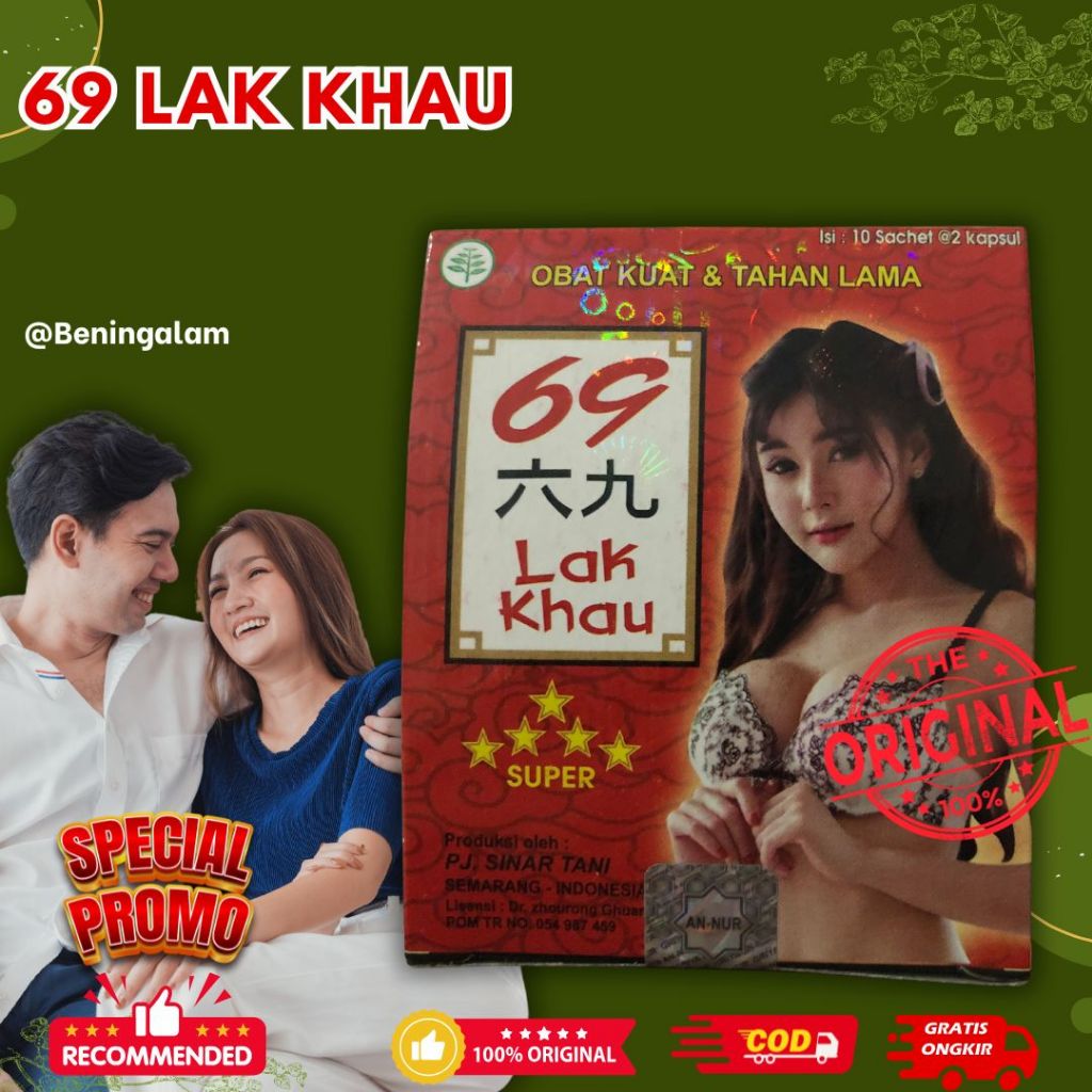 

Lak Khau 69 Kapsul Stamina Pria Dewasa 10 Sachet