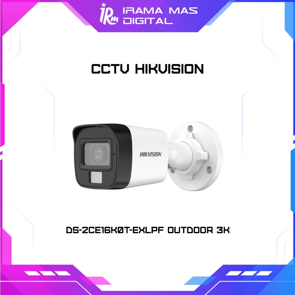 CCTV HIKVISION - DS-2CE16K0T-EXLPF OUTDOOR 3K