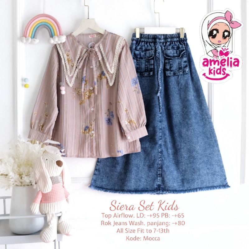 siera set setelan anak cewek by Amelia kids