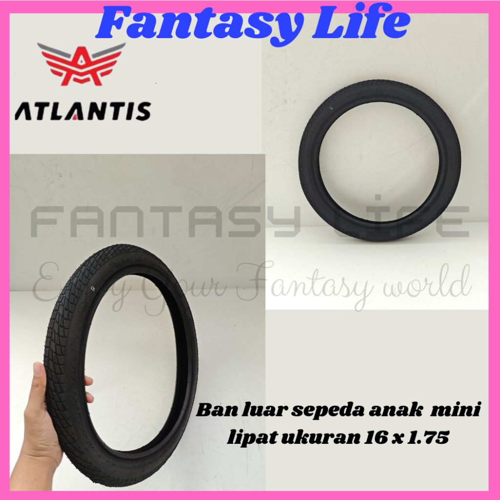 Fantasy Ban luar Atlantis 16 x 1.75 sepeda anak mini lipat