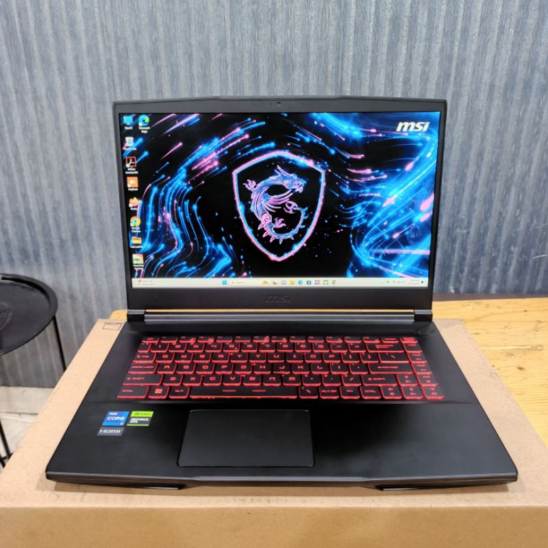 Laptop Gaming MSI GF63 Thin 12UC, Intel Core I7- 12650H, Gen 12Th Ram 16Gb / SSD 512Gb Nvidia GeForc