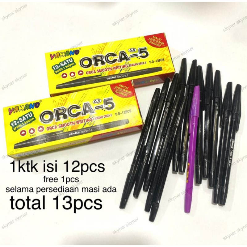 

COD 13pcs pulpen standart pen murah yamano