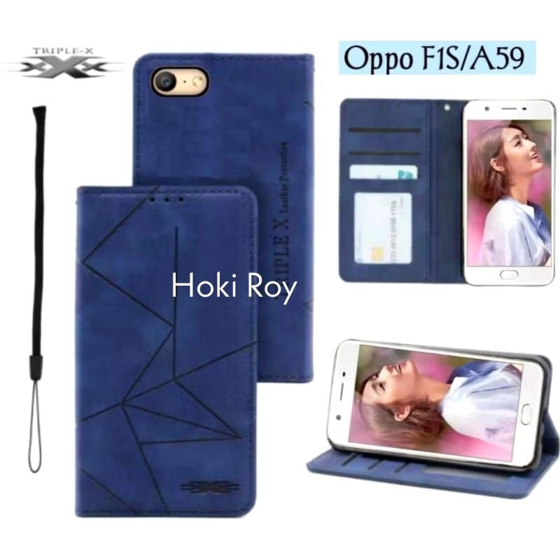 Flip Magnet Casing Oppo F1s / Oppo A39 - Casing Flip Cover Wallet Sarung Hp - Casing Dompet Flip Mag