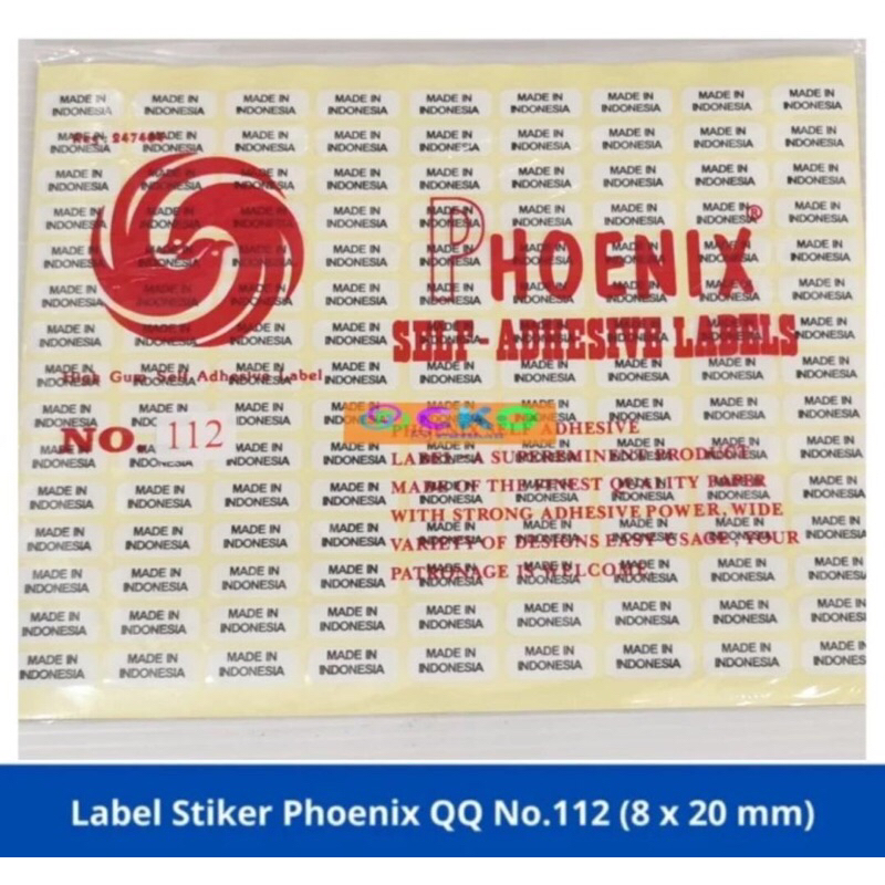 

label stiker made in indonesia / 112